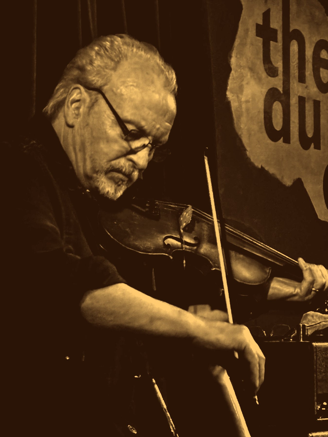 Peter Crossley playing violin