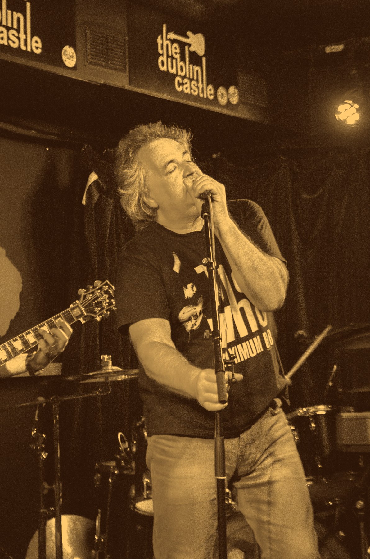Raincatchers performing live at the mic